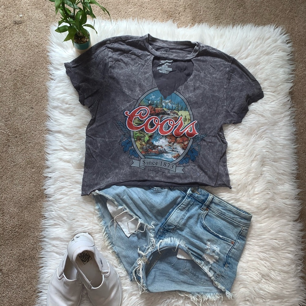 Vintage Coors cropped Tee